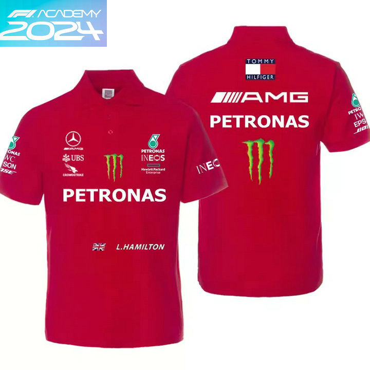 2024 Polo Monster Energy Mercedes-AMG Petronas F1 Team Coton Homme
